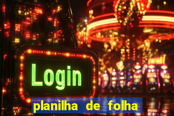 planilha de folha de pagamento